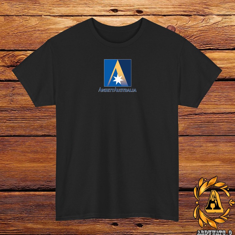 Ansett Australia Airlines Logo T-Shirt Black/Grey/White/Navy/Red/Light Blue
