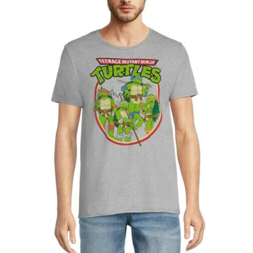 Teenage Mutant Ninja Turtles Men's Gray T-Shirt MD LG 3XL XXXL tmnt nes retro gallery