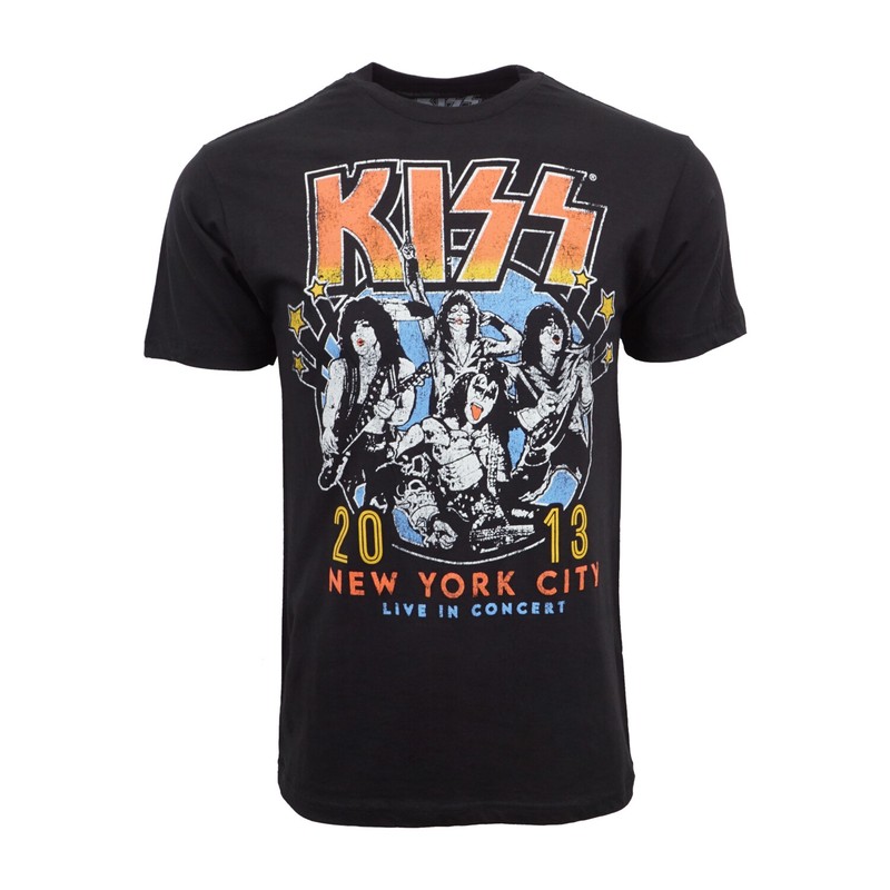 KISS NEW YORK CITY LIVE IN CONCERT T SHIRT OFFICIAL ITEM BLACK