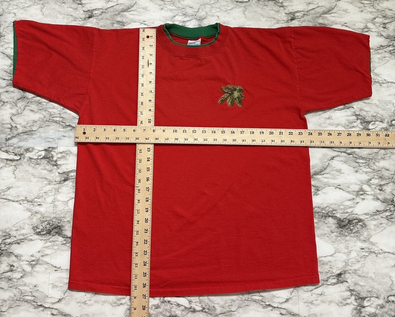 VTG Premier Sportswear Men's T Shirt XL Red Short Sleeve Emb Logo Made in USA gallery