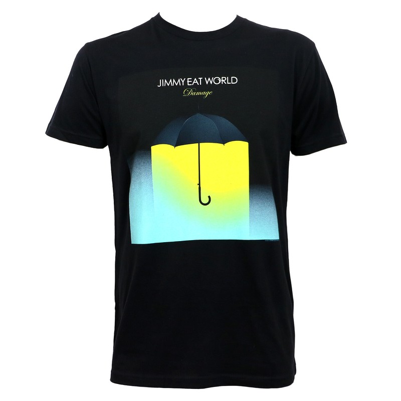Authentic JIMMY EAT WORLD Damage Umbrella Album Art Slim-Fit T-Shirt S-2XL NEW