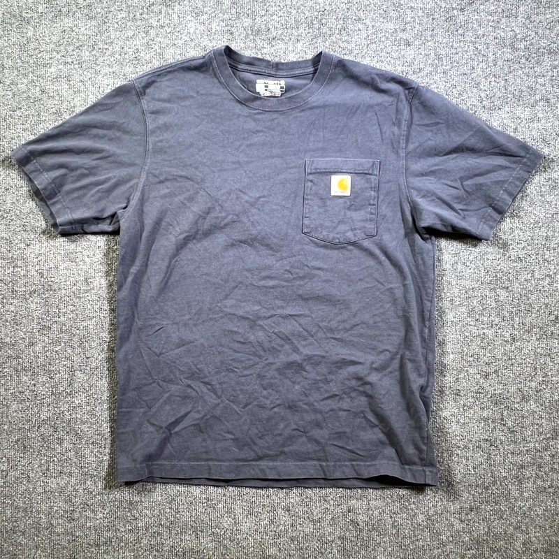 Carhartt Iconic K87 Pocket T-Shirt Mens Medium Gray Cotton Loose Fit Workwear