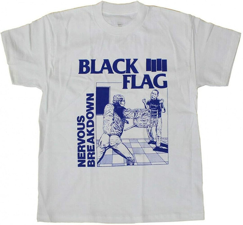 Black Flag T-Shirt Nervous Breakdown Punk Band Tee EN139