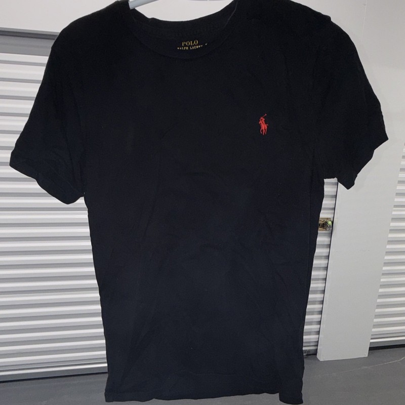 Polo Ralph Lauren Black Custom Slim Fit Short Sleeve Crew Neck Logo Tee M