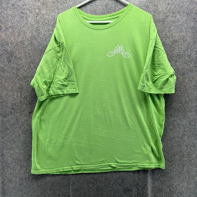 Reel Legends Shirt Mens XL Green Fish Graphic Performance Tee Outdoor Fishing