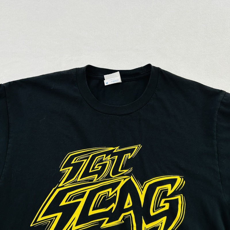 VINTAGE Sgt Scag Shirt Adult Medium Black Band Concert Ska Punk Rock Tour Mens gallery