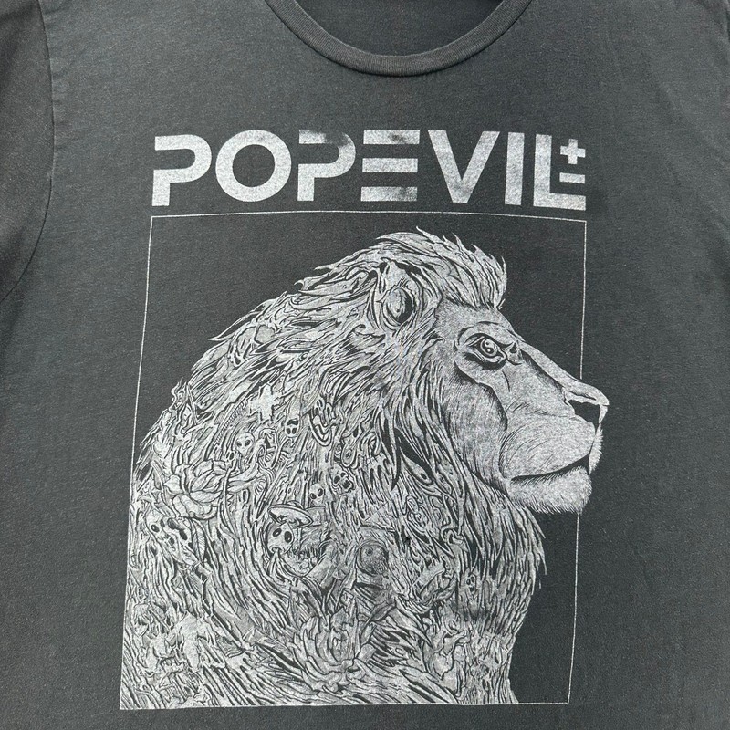 Pop Evil 2018 Music Over Words Tour T Shirt Lion Skull Merch SZ XL Alternative