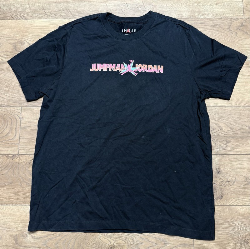 Sz XL- Vintage Air Jordan Jumpman Black South Beach T Shirt DD5286-010 Preowned