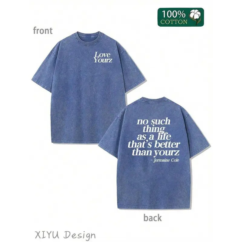 J. Cole Love Yourz Quote Graphic T-Shirt, Hip Hop Streetwear Top