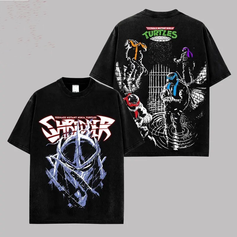 Shredder Teenage Mutant Ninja Turtles Graphic T-Shirt Villain Tee Gift