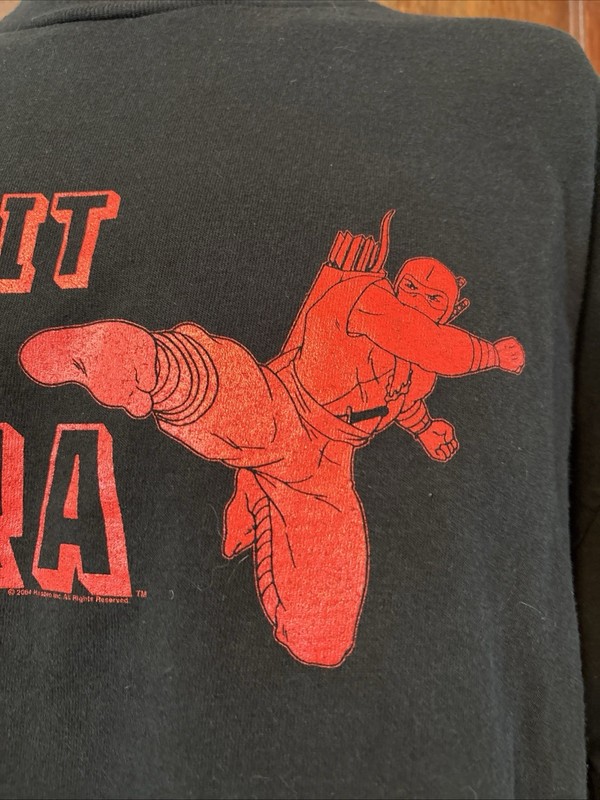 Vintage 2004 G.I Joe Hasbro KICK IT LIKE COBRA Black & Red Shirt Size Large gallery