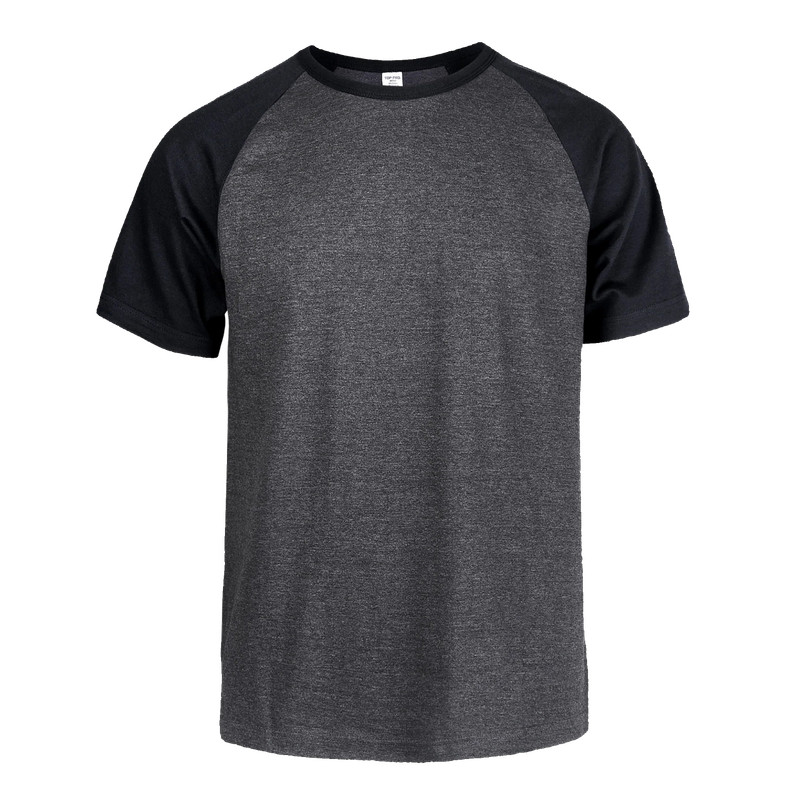 Raglan Baseball Tee-Shirt Premium Cotton Jersey Short Sleeve Men's New Two Tone gallery