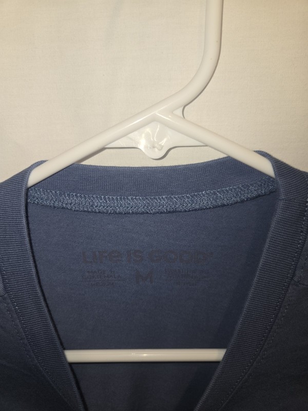 Life is Good Happy Hour Men's Blue Crusher Short Sleeve T Shirt Size M gallery