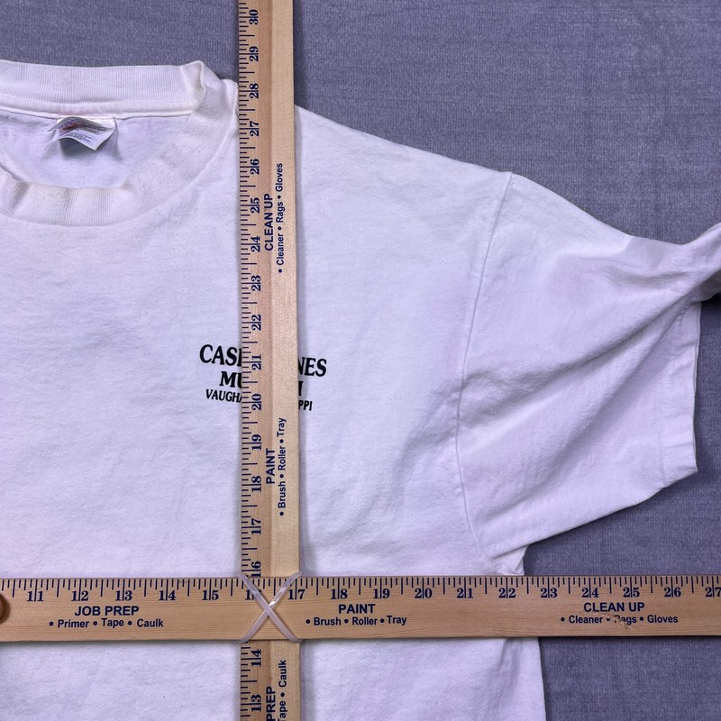 Vintage Hanes Mens White Casey Jones Museum Vaughan Mississippi T-Shirt Size XL gallery