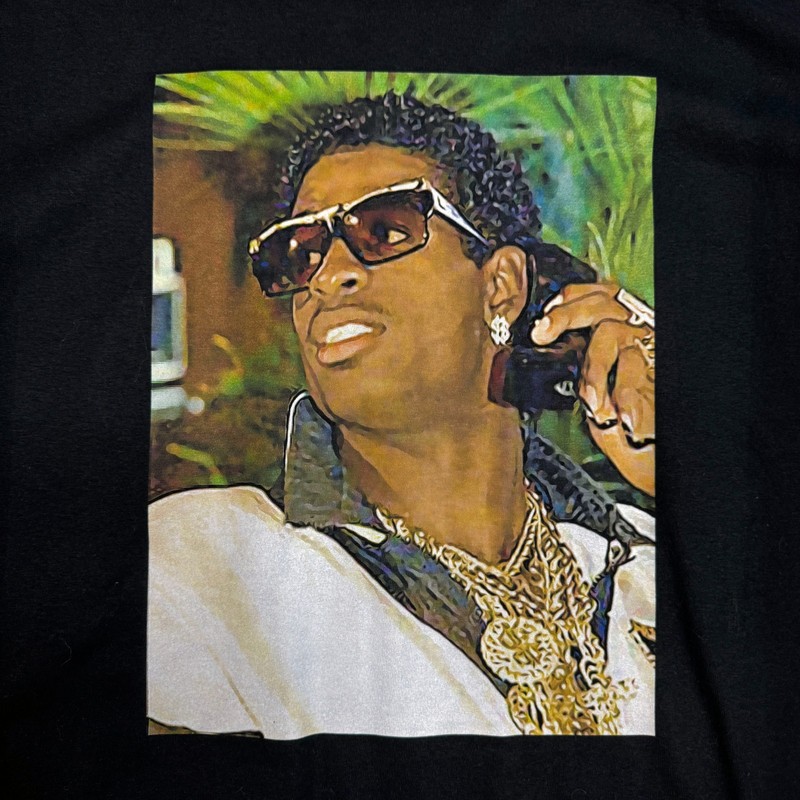 Neon Deion Sanders Draft Day Gold Chain T-Shirt Mens XL Prime Time NFL Tee