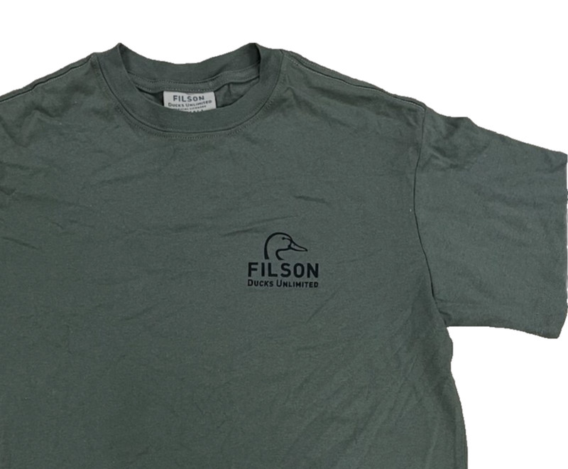 Filson x Ducks Unlimited Ranger T-Shirt Service Green Olive Mens L NWT gallery