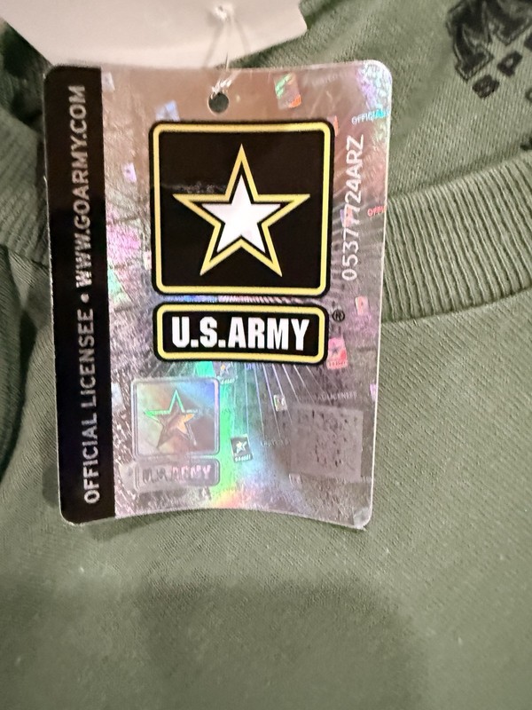 “United States Army Ft Bliss, TX 1775” Double Sided Green T Shirt - Sz XXL - NWT gallery