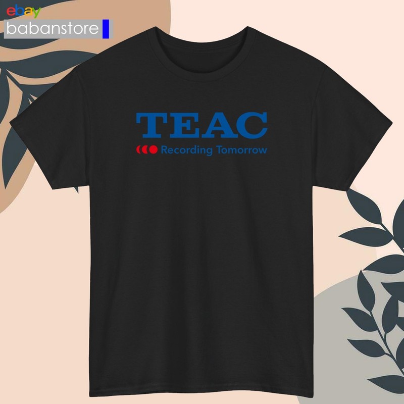 TEAC Corporation Electro Logo Black/White/Grey/Navy/Light Blue T-Shirt S-5XL