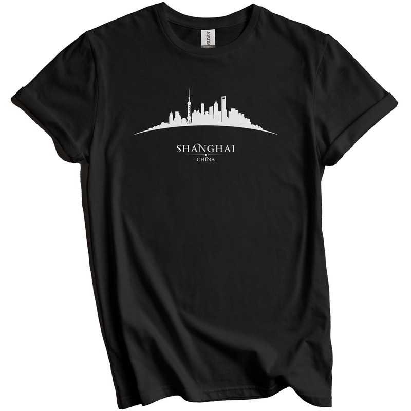 Shanghai China Cityscape Downtown Skyline T-Shirt