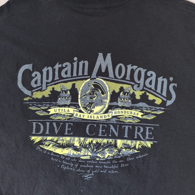 Captain Morgan's Dive Centre Utila Honduras Mens XXL T-Shirt Bay Islands gallery