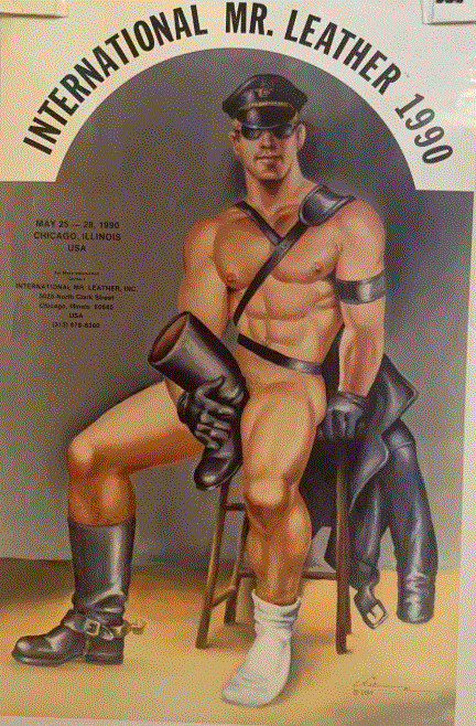 New Men’s Sexy White Tom of Finland Mr. Leather Short Sleeve Cotton T-Shirt-Gay