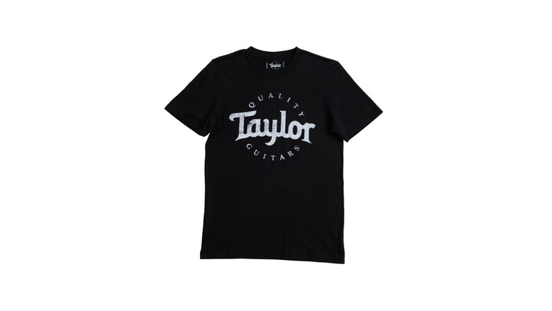 NEW Genuine Taylor Men’s Distressed Logo T-Shirt – BLACK, CHOOSE YOUR SIZE!