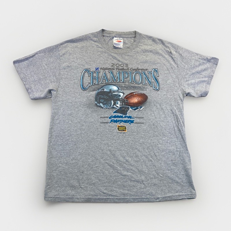Carolina Panthers Shirt Mens L NFC Champions Super Bowl XXXVIII Y2k Vintage