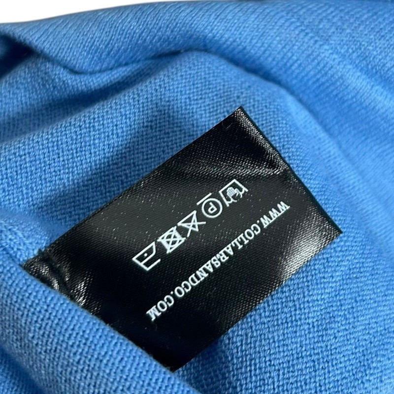 Collars & Co T-Shirt Mens 3XL Blue Cotton Silk Quiet Luxury Touch Lucca Tee NWT gallery