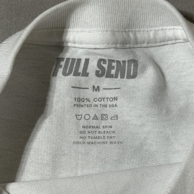 Full Send Free Trump Shirt Mens Medium White Political Graphic Tee Novelty gallery