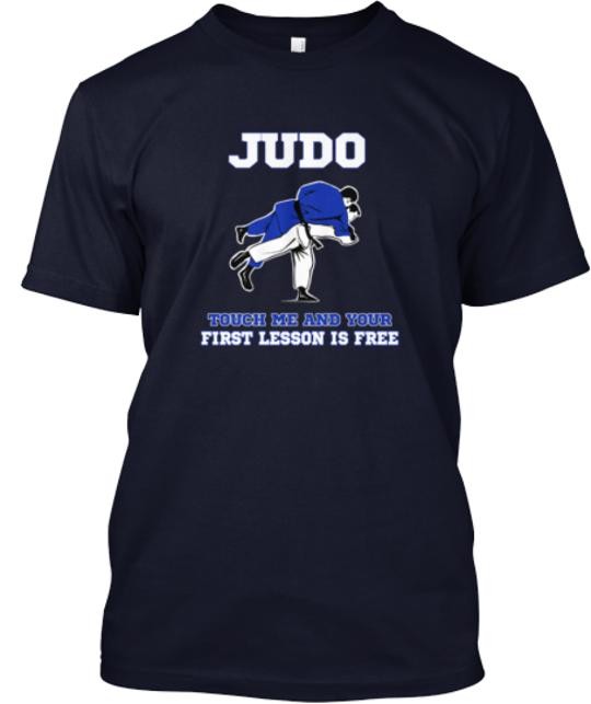 Free Judo Lessons T-Shirt Made in the USA Size S to 5XL