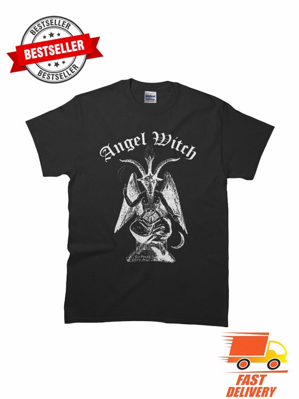 Angel Witch – Baphomet Classic Old School Folk Atmosph T-Shirt Size S M L XL 2XL