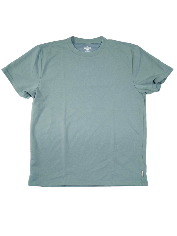 Hollister Mens Size Small Cooling Tee Blue Teal Relaxed Fit Short Sleeve T-Shirt