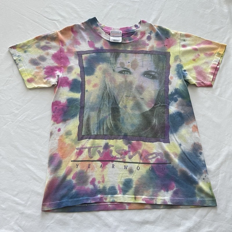 Vintage Trisha Yearwood Shirt Small Double Sided Concert Tee 1990’s Country