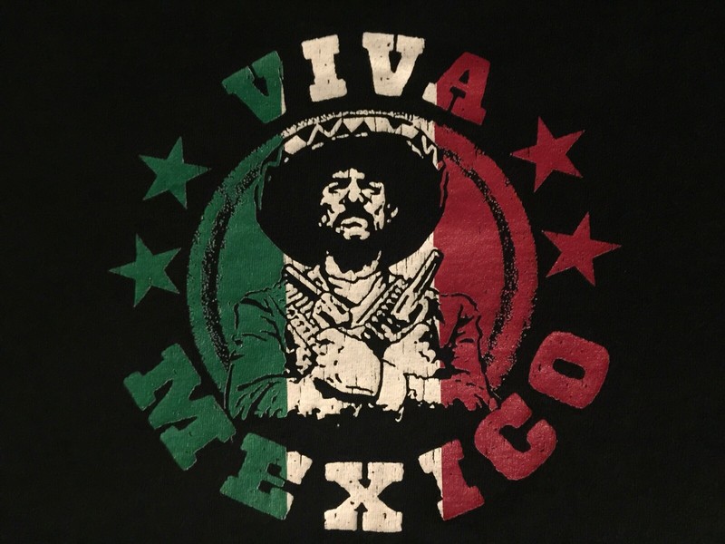 VIVA MEXICO T shirt Steve and Berry's University sportswear sz XL short sleeve