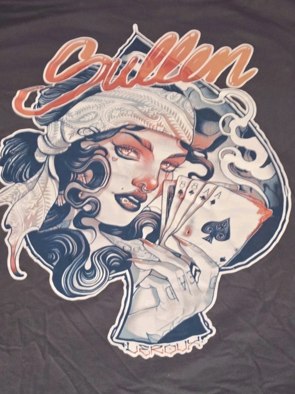 Sullen Art Collective Graphic Print T Shirt Mens Size XL Gray Flawed See Photos