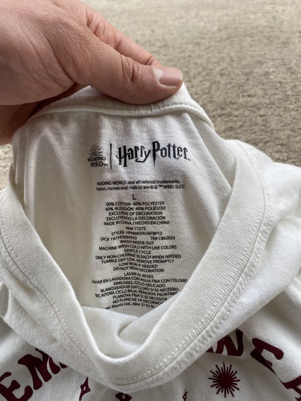 Wizarding World Harry Potter Shirt Mens Medium White Marauders Map Graphic Tee gallery
