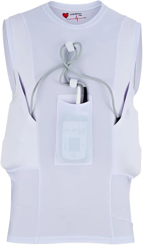 LVAD Men Tank Top for HeartMate Black & White LVAD Shirt with LVAD BagPack S-5XL gallery