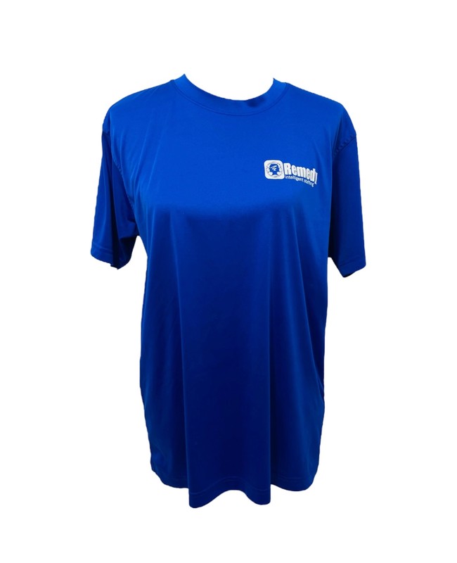 Ultra Club Shirt Adult Medium Blue Cool Dry Remedy Intelligent Staffing