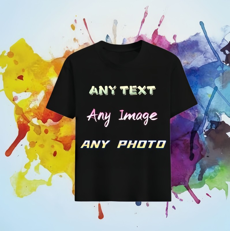 Customized T-shirts, personalized, add your own words - made of 100% cotton gallery