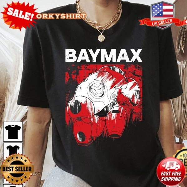 Disney Big Hero 6 Baymax Paint Graphic T-Shirt S-5XL