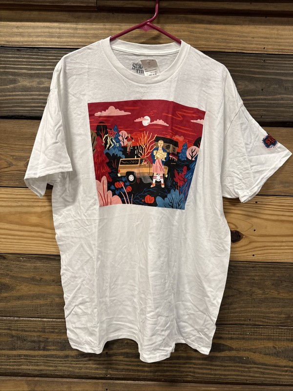Stranger Things Shirt Netflix Men’s White Tee Size X-Large Brand New with Tags