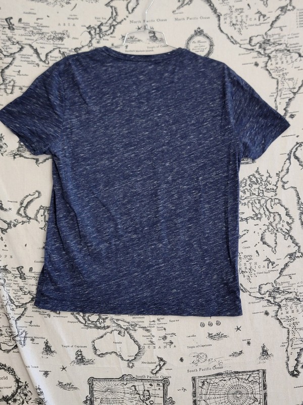 Banana Republic Men's Tech Cotton T-Shirt Blue Moisture Wicking Size M gallery