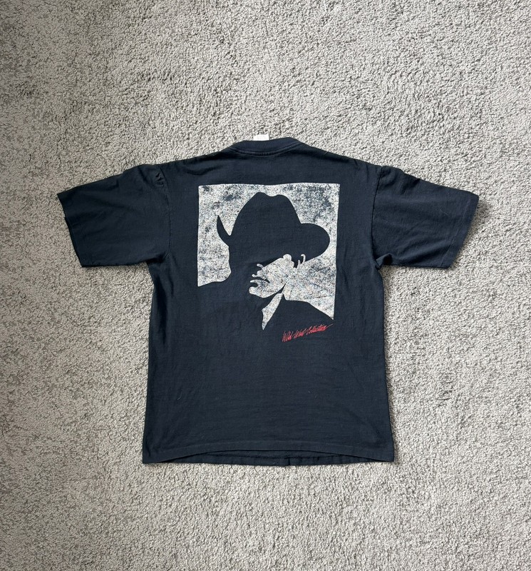 Vintage 90’s Marlboro Cowboy Wild West Single Stitch Faded Black T-Shirt