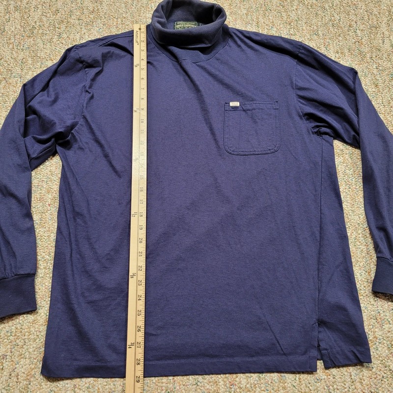 Polo Country Ralph Lauren Shirt Mens Medium Blue Turtleneck Pullover Long Sleeve gallery