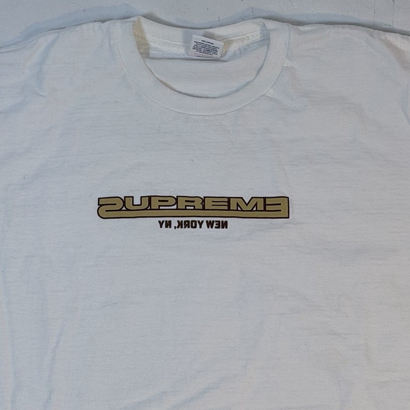 Supreme Connected Tee White T Shirt Mens XL Short Sleeve Crewneck New York USA