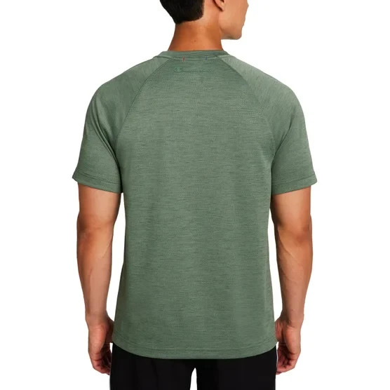 Champion Men's Active Raglan T-Shirt Moisture-Wicking- Crew Black /Navy/ Green gallery