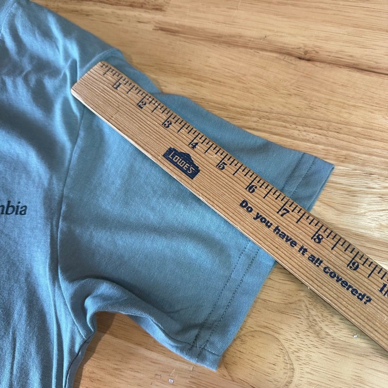 Columbia Sportswear Outdoor Gear Short Sleeve T-Shirt Mountains Mens Small Blue gallery