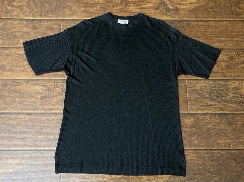 Vtg Giorgio Zillioni Mens Stretch Knit Short Sleeve T-Shirt Made In Italy XL