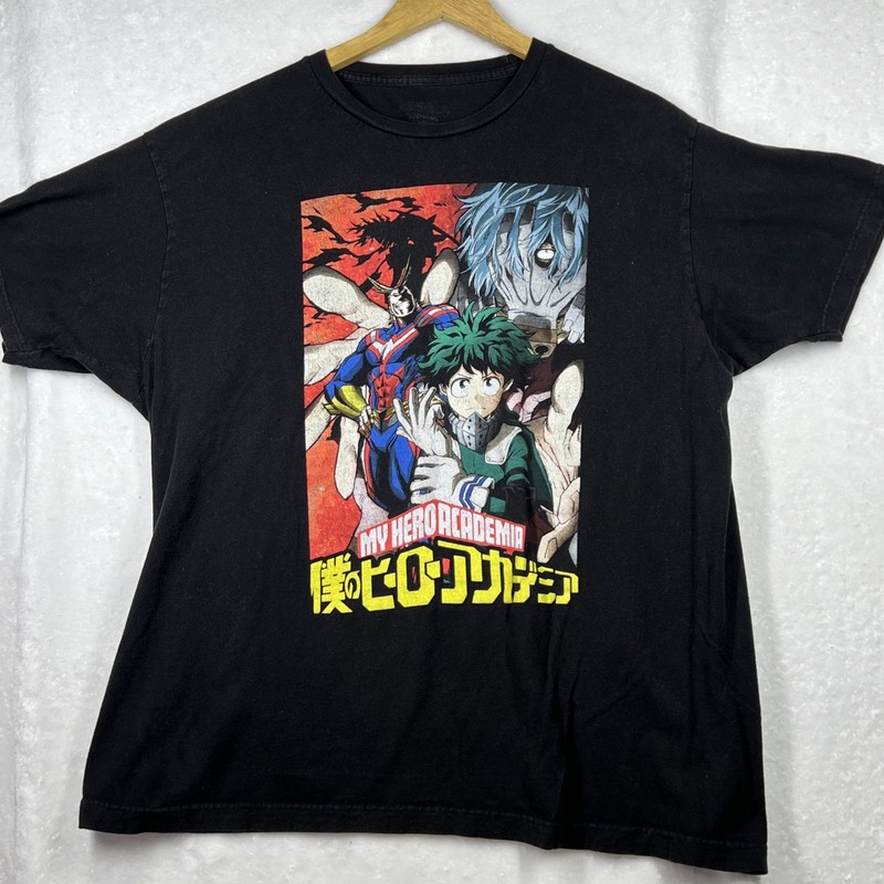 Anime Funimation My Hero Academia All Might Black Graphic T Shirt Size S