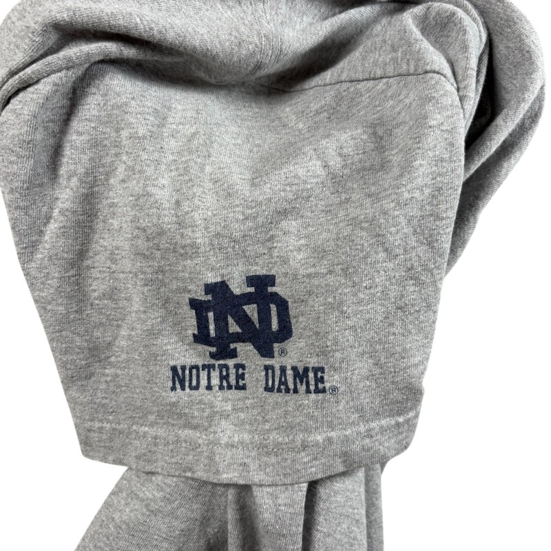 VTG JanSport Notre Dame Fighting Irish Mens Sz S Heather Gray NCAA streetwear gallery